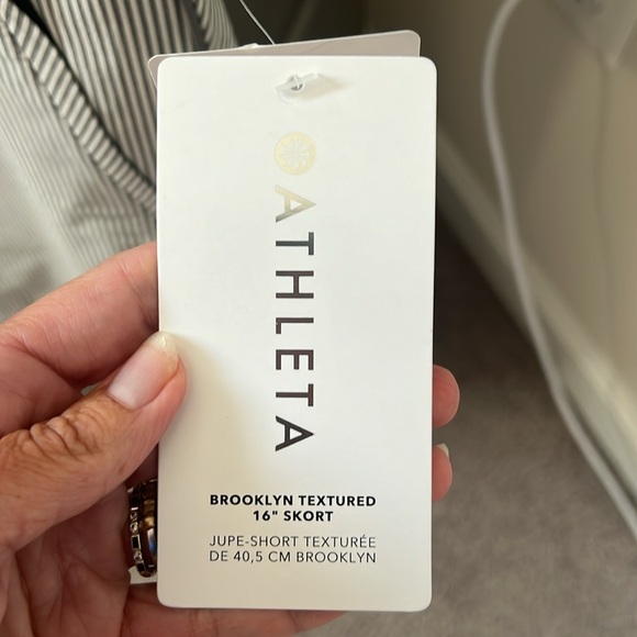 NWT Athleta Brooklyn Textured 16” Skort - Picture 3 of 9